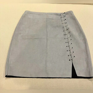 Misguided size 6 Mini Skirt tie embellishment and slit